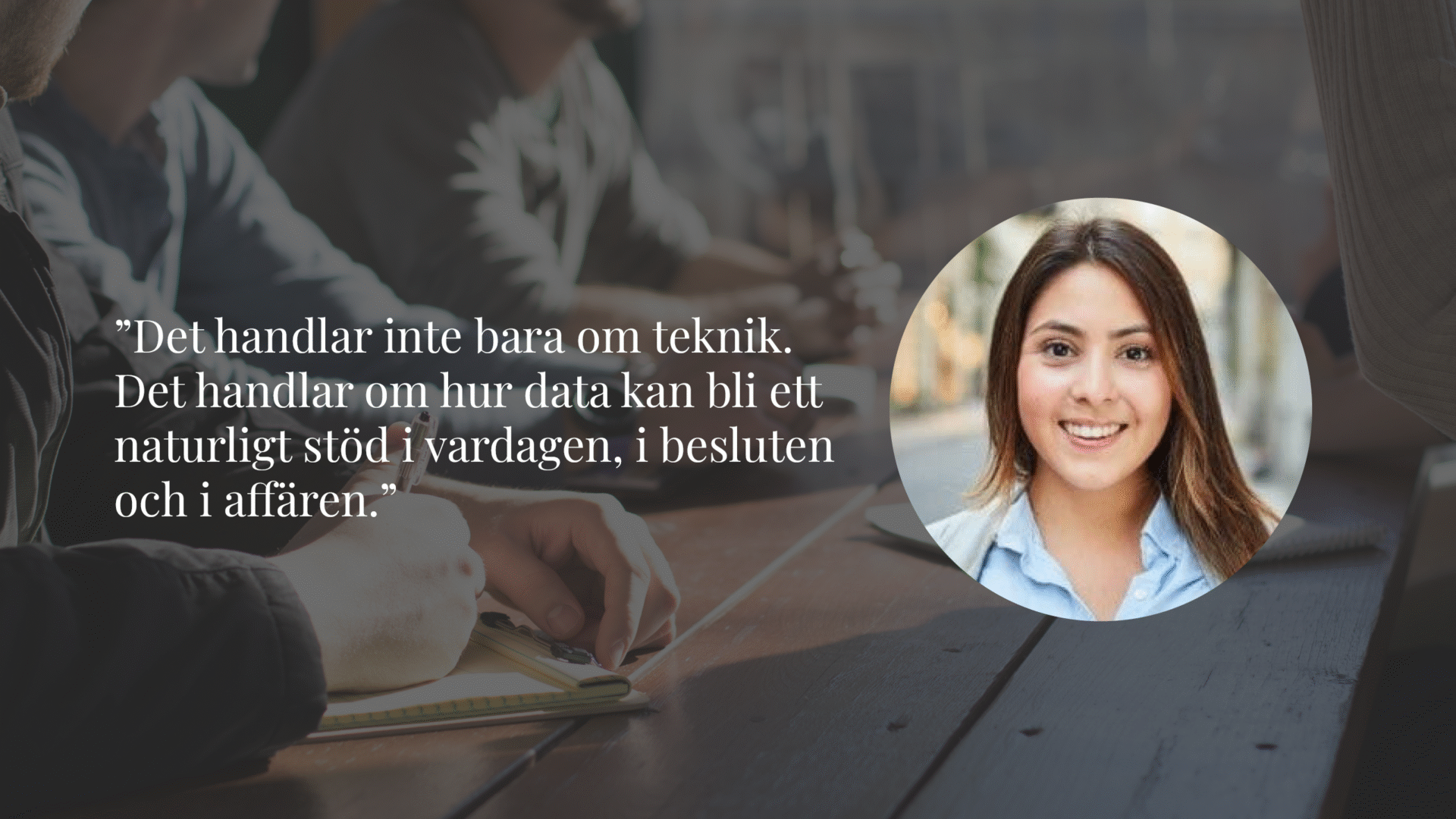 Stretch Evolve SAP fokusgrupp Data Analytics Madeleine Vega